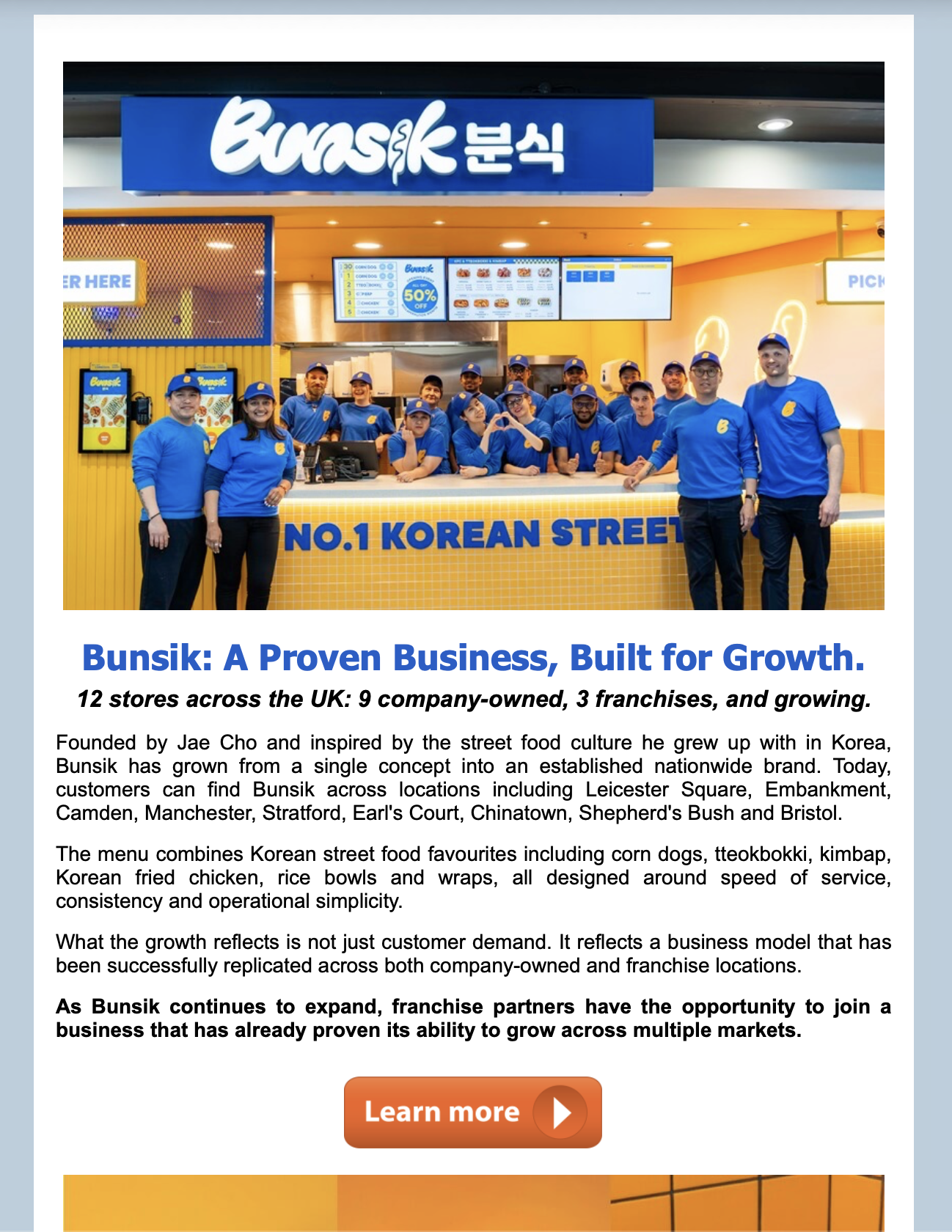 Franchise recruitment newsletter published through WhichFranchise