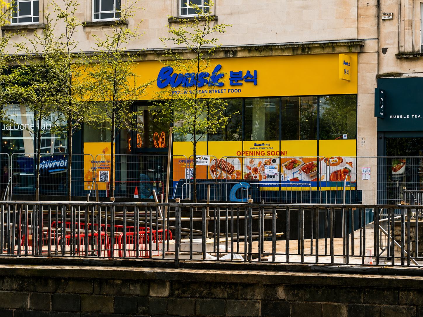 Plymouth storefront window vinyl installation