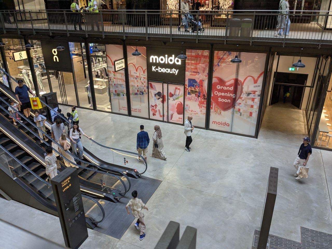 Completed Moida K-Beauty storefront installation